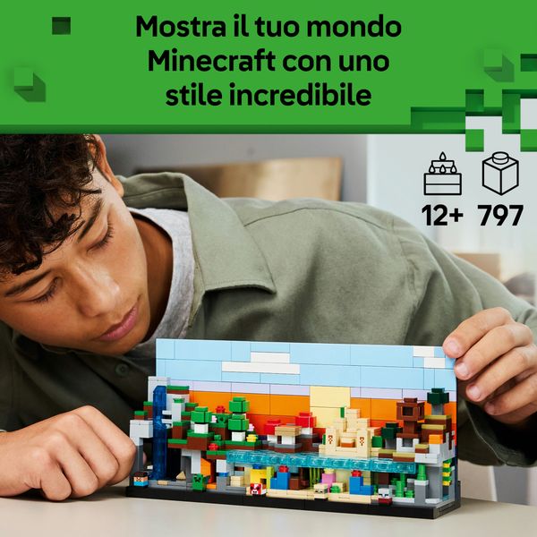 Lego minecraft 21589 – mini-biomi da stanza gaming - LEGO