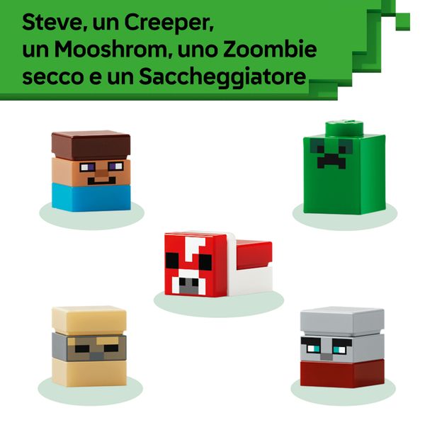 Lego minecraft 21589 – mini-biomi da stanza gaming - LEGO