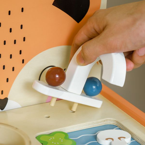 Cucina giocattolo per bambini 3-5 anni con fornello e 12 accessori in legno, multicolore - 