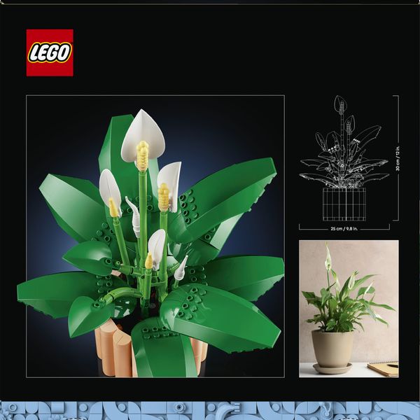 Lego botanicals 11504 – spatifillo pianta artificiale con vaso - LEGO