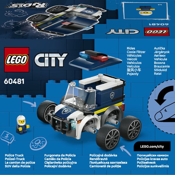 Lego city 60481 veicoli – suv della polizia - LEGO CITY