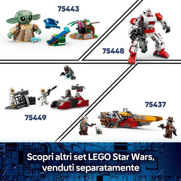 Lego star wars 75436 speeder bike del mandaloriano e di grogu - LEGO