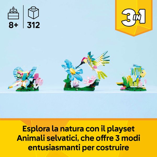 Lego creator 31384 3in1 animali selvatici: colibrì variopinto - LEGO CREATOR