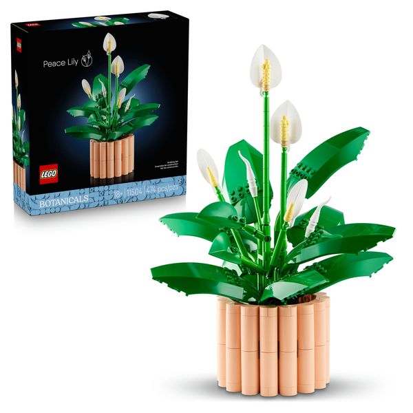 Lego botanicals 11504 – spatifillo pianta artificiale con vaso - Lego