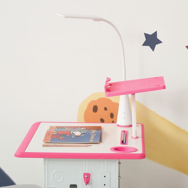 Set scrivania e sedia per bambini 6-12 anni ad altezza regolabili - 