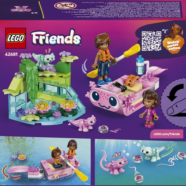 Lego friends 42681 – barca d'avventura axolotl - LEGO FRIENDS