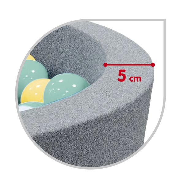 Piscinetta active play con 150 palline colorate 6cm - ø88x33cm - SUN&SPORT