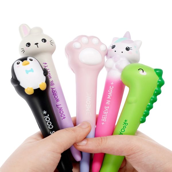 Penna gel antistress - squeezies - unicorn - extraordinary stationery - LEGAMI