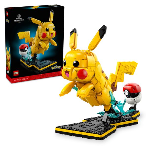 Lego pokémon 72152 pikachu e poké ball - POKEMON, Lego