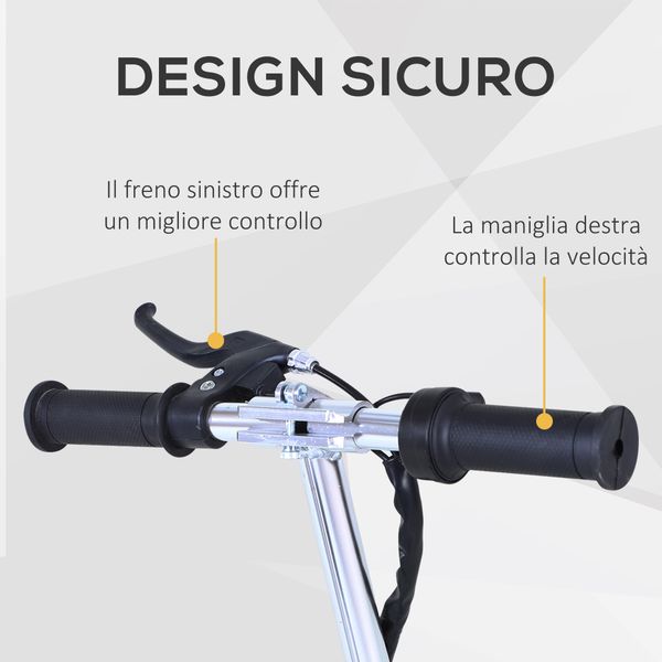 Monopattino elettrico bambino monopattino con sedile rosa - 