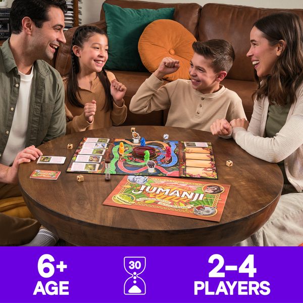 Jumanji 30th anniversary edition gioco da tavolo - avventura giungla 2-4 giocatori da 6 anni - JUMANJI