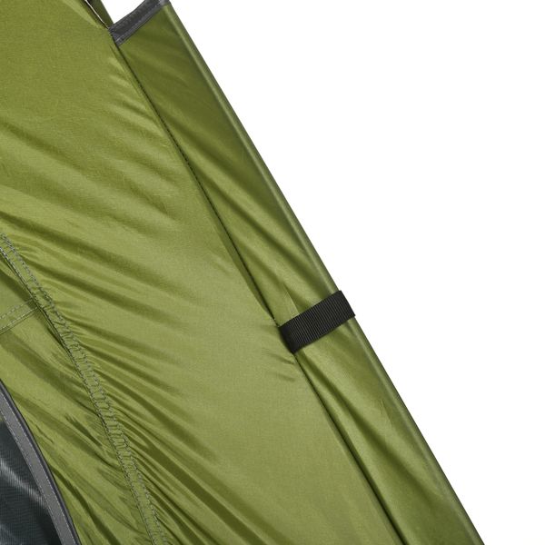Tenda da campeggio 2 posti con borsa da trasporto, ganci per lampade e tasche portaoggetti, 210x210x135 cm - 