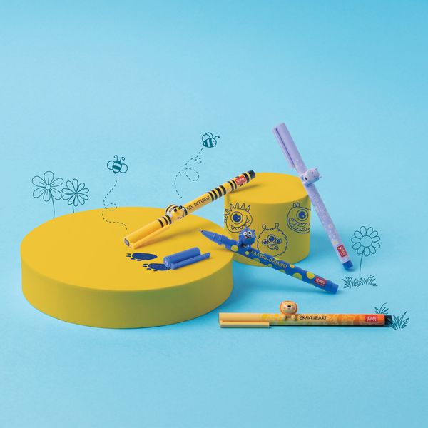 Penna gel - lovely friends - hippo - extraorinary stationery - LEGAMI