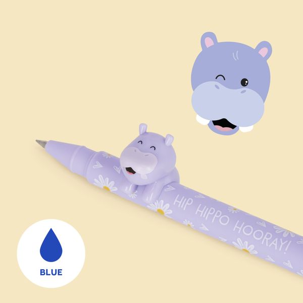 Penna gel - lovely friends - hippo - extraorinary stationery - LEGAMI