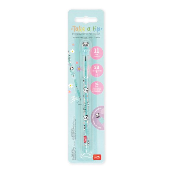 Matita impilabile con gomma - take a tip - extraordinary stationery - LEGAMI