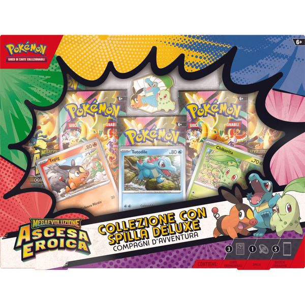 Pokémon collezione con spilla deluxe compagni d'avventura dell'espansione megaevoluzione ascesa eroica - POKEMON