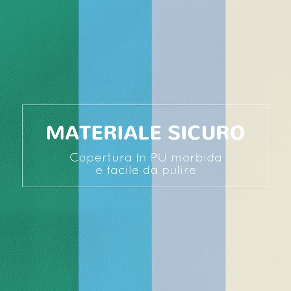 Set 4 blocchi di costruzioni morbidi per bambini da 1-3 anni modulabile, multicolore - 