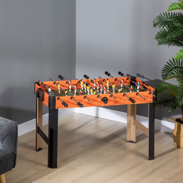 Biliardino calcio balilla per bambini con manopole antiscivolo, segnapunti e palline, 118x104x69cm - 