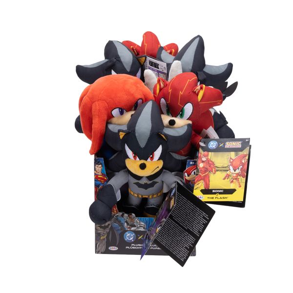Dc x sonic - assortimento di peluche 13 cm per gioco e collezione - DC COMICS, Sonic