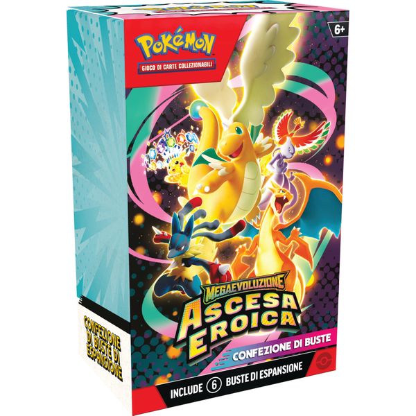 Pokémon gcc confezione di buste dell'espansione megaevoluzione - ascesa eroica - POKEMON