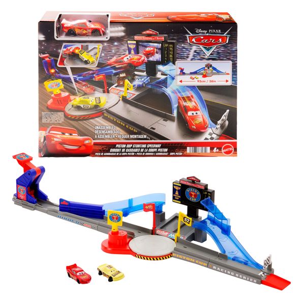 Mattel cars - piston cup circuito mega scontri - MATTEL, Cars