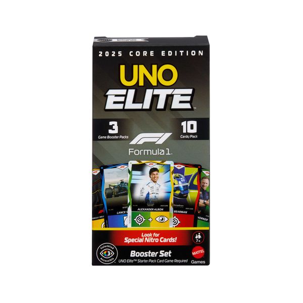 Mattel games - booster set uno elite formula 1 - UNO