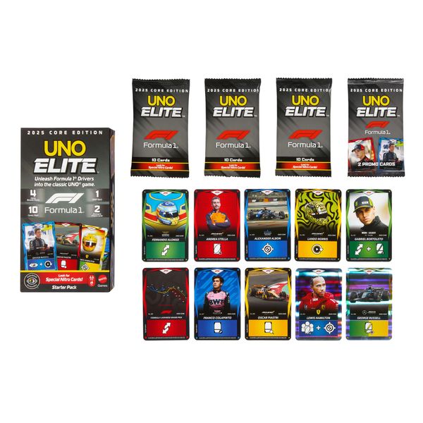Mattel games - uno elite formula 1 - UNO