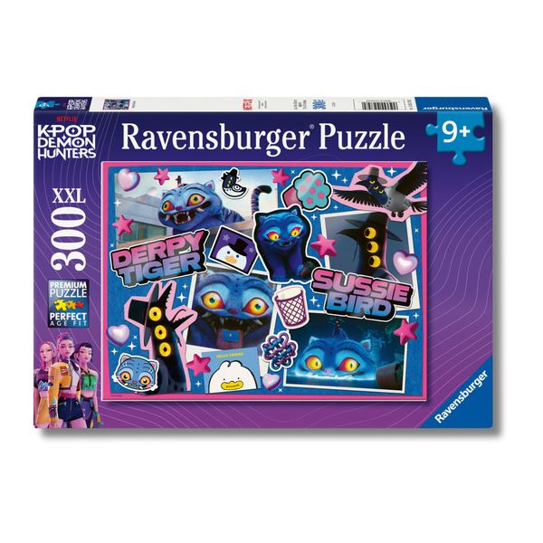 Ravensburger - k-pop demon hunters puzzle 300 pezzi xxl di 49x36cm puzzle bambini 9 anni - NETLFIX, RAVENSBURGER, K-POP DEMON HUNTERS
