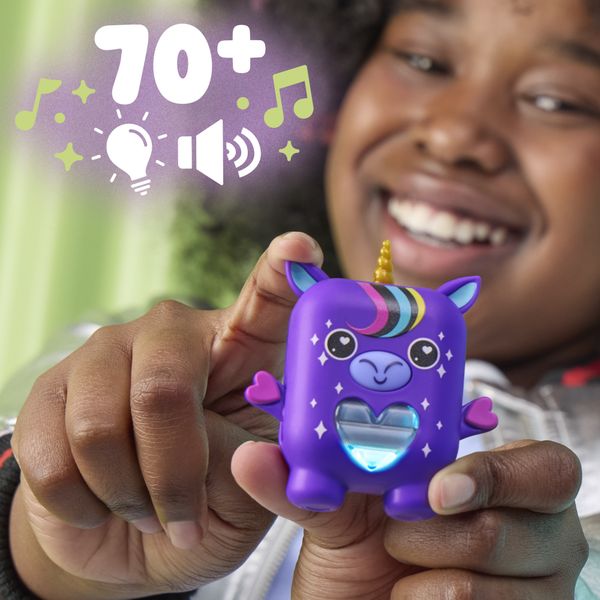 Hasbro nano-mals, stardream l'unicorno -  portachiavi interattivo - HASBRO GAMING