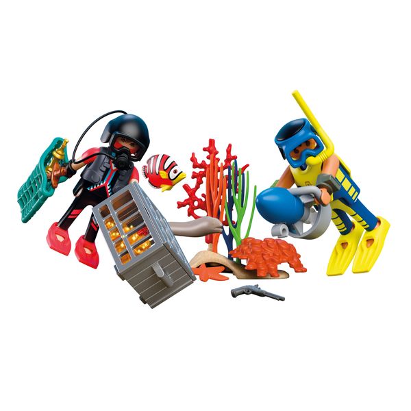 Playmobil 72078 poliziotto sub con tesoro - Playmobil