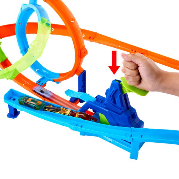 Hot wheels stunt tracks - pista mega ciclone - Hot Wheels