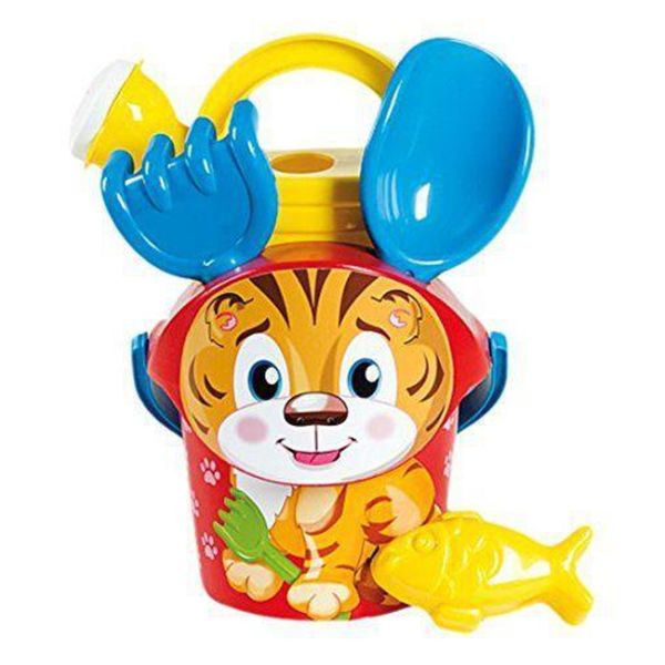 Set giocattoli da spiaggia: secchiello, rastrello, paletta, setaccio, formine e annaffiatoio - ANDRONI GIOCATTOLI