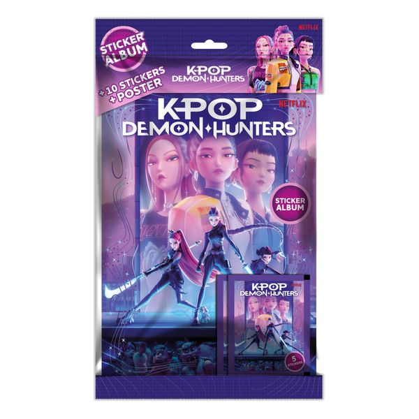 Album sticker k-pop demon hunters netflix + poster - K-POP DEMON HUNTERS