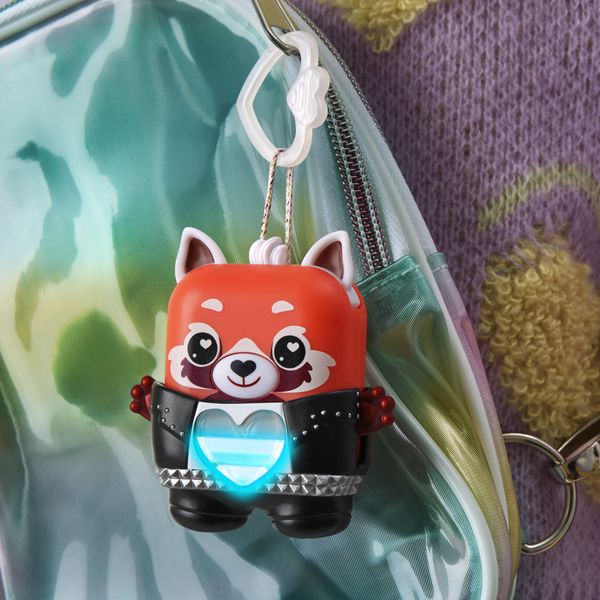 Hasbro nano-mals, pamanda il panda rosso -  portachiavi interattivo - HASBRO GAMING