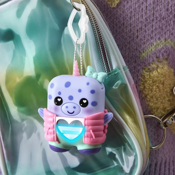 Hasbro nano-mals, blubby il narvalo -  portachiavi interattivo - HASBRO GAMING