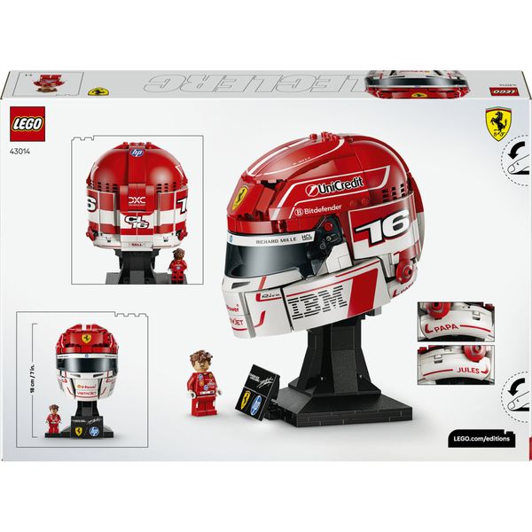 Lego scuderia ferrari hp charles leclerc helmet 43014 - LEGO
