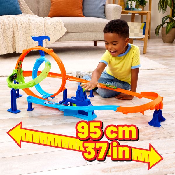 Hot wheels stunt tracks - pista mega ciclone - Hot Wheels