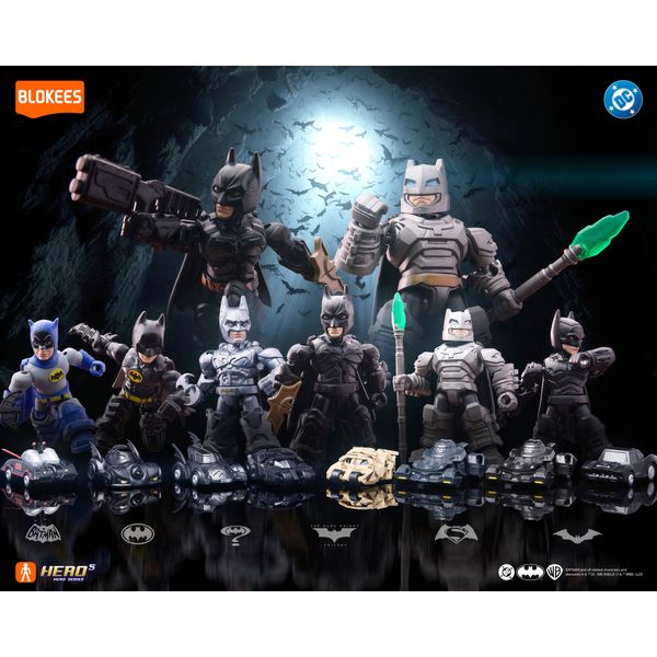 Blokees figures - dc - defender version - batman - hero - BLOKEES