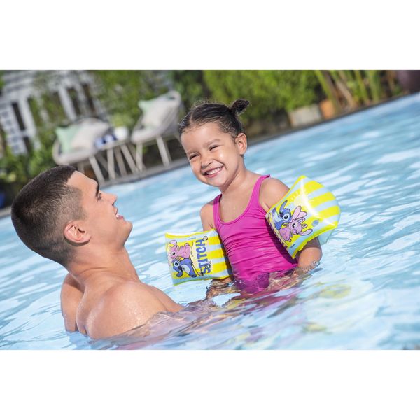 Braccioli gonfiabili con stampa tropicali 3‑6 anni disney stitch - Bestway, Disney Stitch
