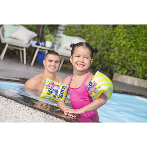Braccioli gonfiabili con stampa tropicali 3‑6 anni disney stitch - Bestway, Disney Stitch