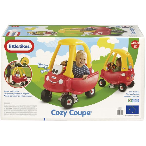 Little tikes cozy coupe - macchinina per bambini con clacson funzionante, interruttore di accensione e tappo del carburante - LITTLE TIKES