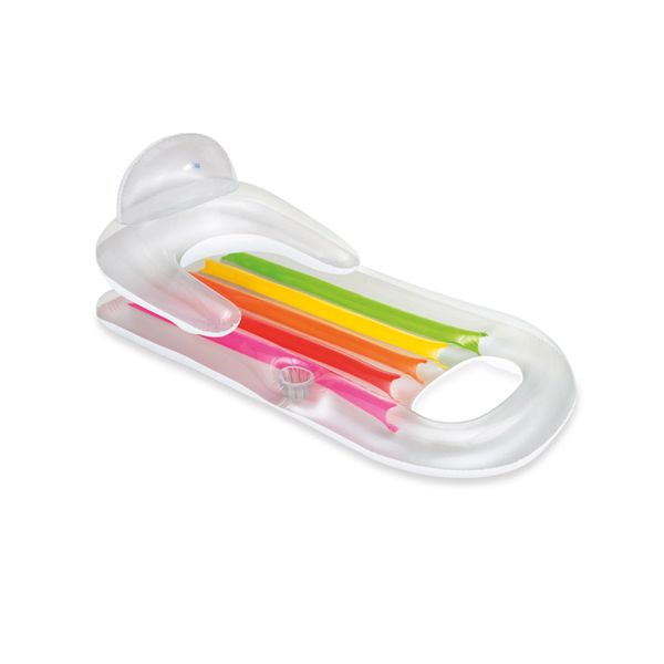 Intex 58802eu - poltrona gonfiabile mare abbronzante, vinile, multicolore,160x85 cm - INTEX