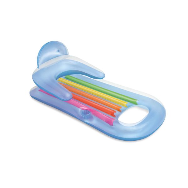 Intex 58802eu - poltrona gonfiabile mare abbronzante, vinile, multicolore,160x85 cm - INTEX
