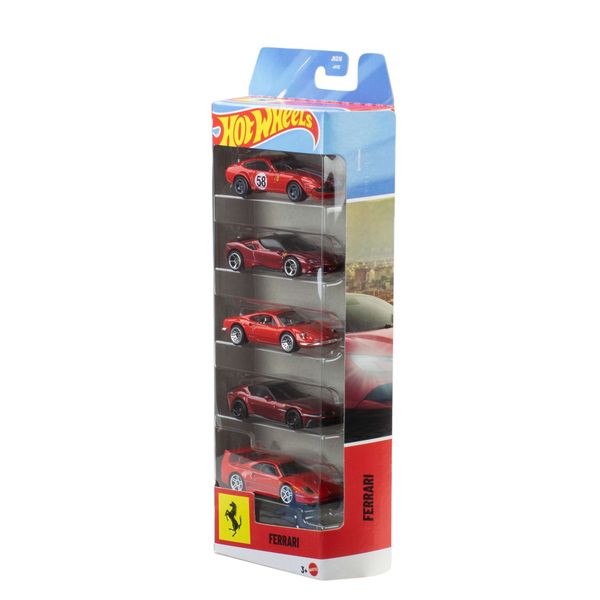 Hot wheels - set 5 veicoli ferrari - Hot Wheels