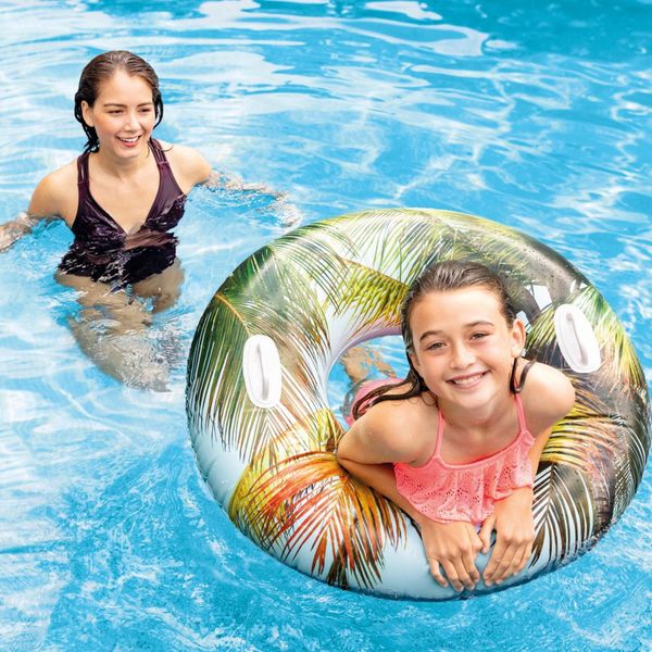 Intex 58263np - salvagente gonfiabile mare con manici assortiti, 1 pezzo, vinile, multicolore, 97 cm - INTEX