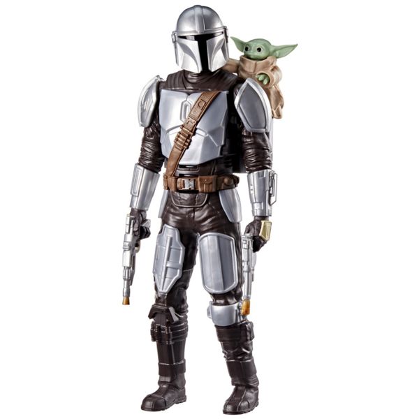 Hasbro star wars - il mandaloriano e grogu – action figure da 28 cm con effetti sonori, giocattoli interattivi per bambini e bambine dai 4 anni in su - Star Wars