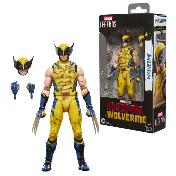Hasbro, marvel legends series, wolverine – idea regalo, action figure collezionabile da 15 cm ispirata al film "deadpool & wolverine" - Avengers