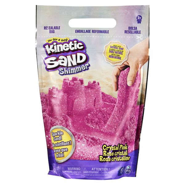Kinetic sand sabbia scintillante rosa 907 g, 3+ - KINETIC SAND