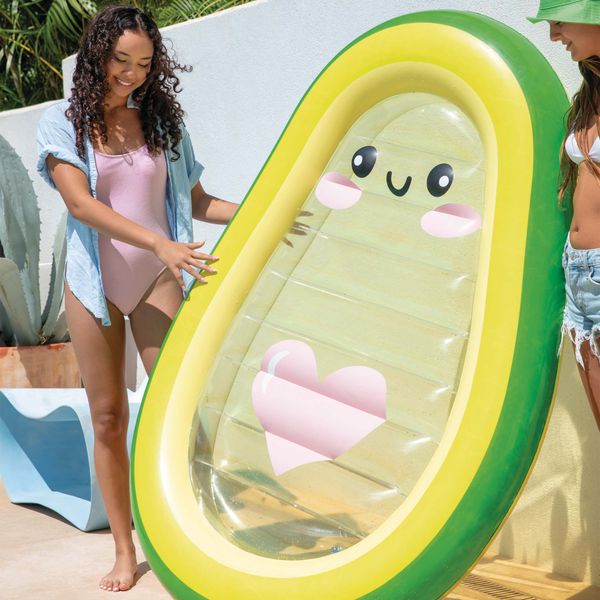 Intex 58739eu - materassino gonfiabile mare avocado, 165x114x23 cm - INTEX