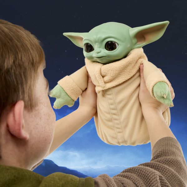 Hasbro star wars, grogu coccolavventura – giocattolo animatronico, peluche interattivo - Star Wars